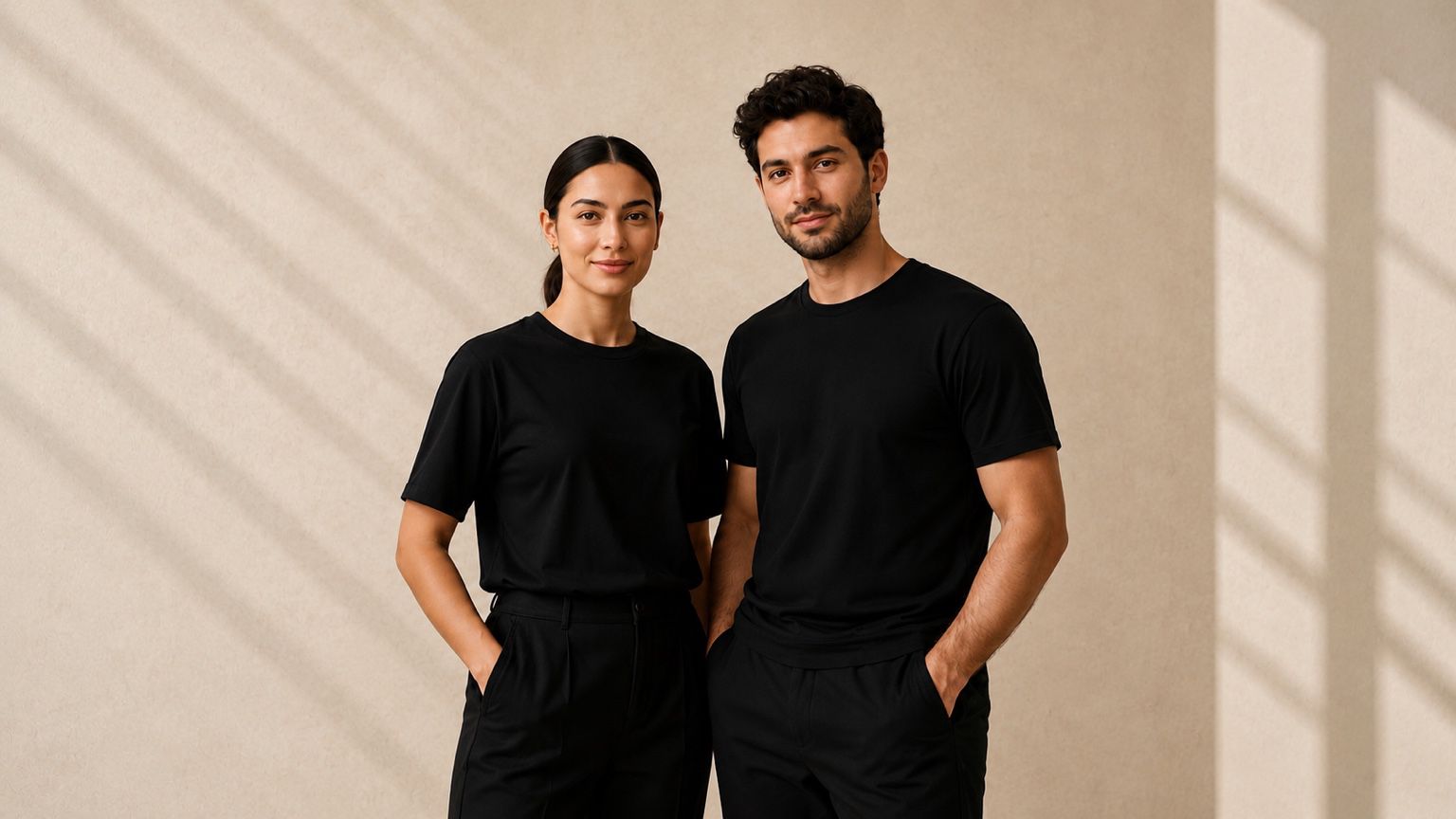 The two Cleartenancy owners in black uniforms
